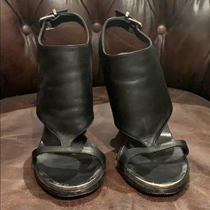 Barbara bui black wedges